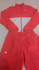 Adidas Climalite Tracksuit Jacket & Trousers - Women's Size Small - Pink