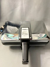 VillaWare Krumkake Baker Chrome Pizzelle Scandinavian Cookie Maker Model 3900