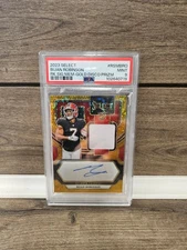 2023 Select Rookie Signature Memorabilia Bijan Robinson #RSM-BRO Gold  Disco /10