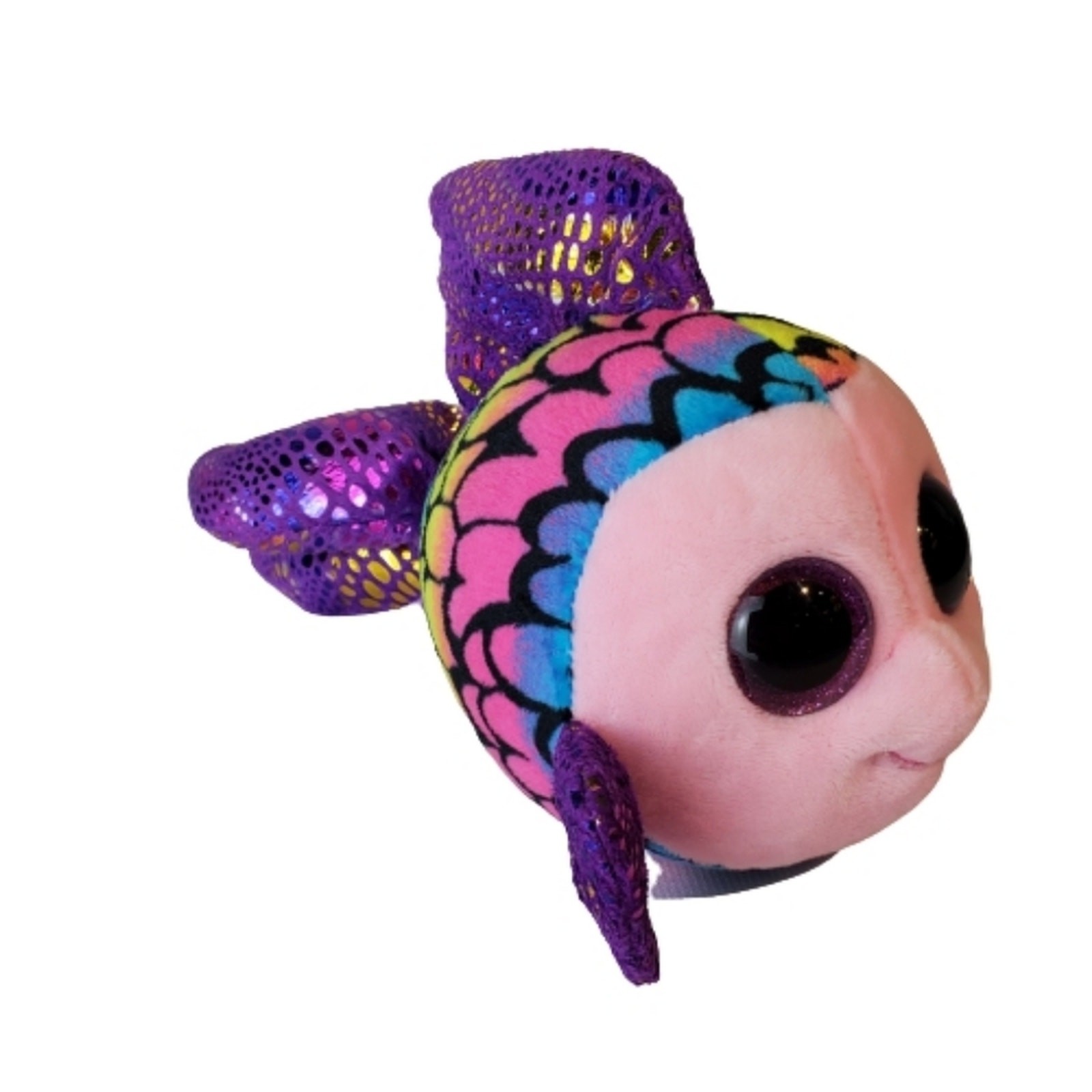 Ty Beanie Boos Flippy Fish 2017 Iridescent Rainbow Plush  Stuffed Animal 7