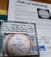 ⚾️2012 NY Yankees Team Signed Baseball! Derek Jeter, Ichiro, Sabathia,AROD*PSA⚾️