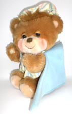 Vintage Fisher Price Toys Quaker Oats Bedtime Teddy Bear Dated 1985 Multicolor