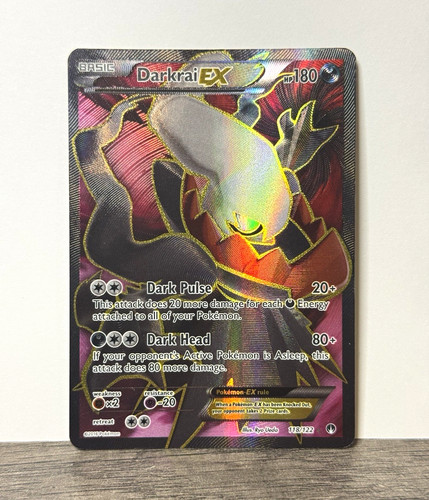 Darkrai EX Full Art Holo Ultra Rare 118/122 Breakpoint pokemon