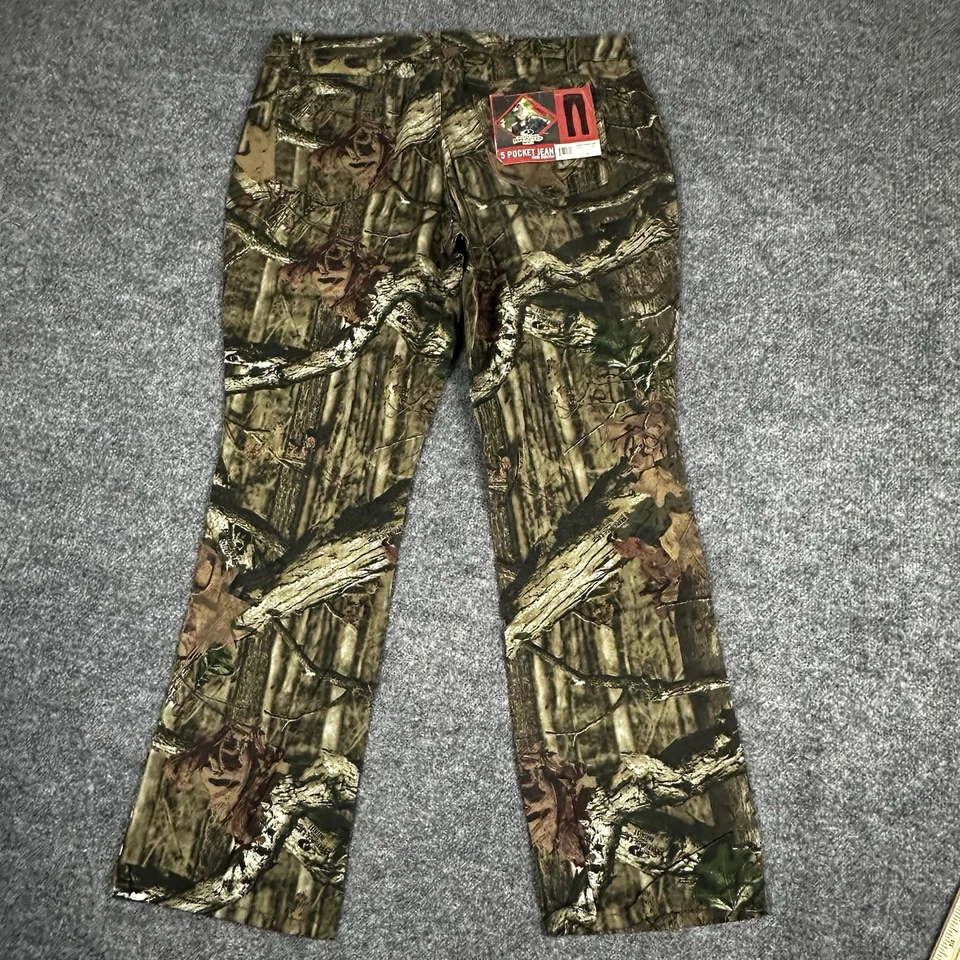 Mossy Oak Camo Jeans Womens 18 Stretch Hunting Pants 5 Pocket Break Up Infinity - Image 3 of 4