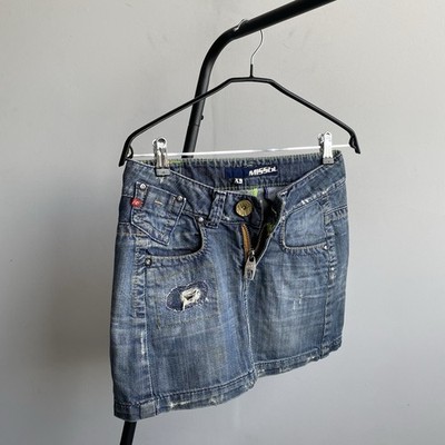 Vintage Miss Sixty Y2K Denim Mini Skirt Size XS Made in Italy | eBay