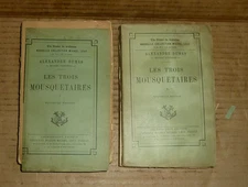 Vintage Les Trois Mousquetaires,Axexandre Dumas,1895,6,Vol.1,2,Nouvelle Edition