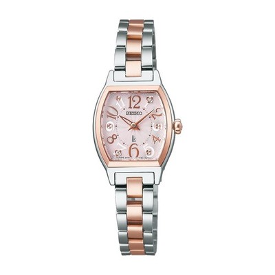 【美品】 セイコー ルキア SEIKO LUKIA SSWA012 Seiko LUKIA SSWA012 Happy Collection Pink Dial Gold x Silver Watch