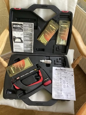 Accuset Senco A063CS pneumatischer Feindrahthefter mit Klammern gekauft nie benutzt