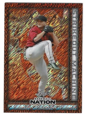 2025 Leaf Baseball Nation Billy Wagner Base SMB-5 Orange Shimmer 2/4
