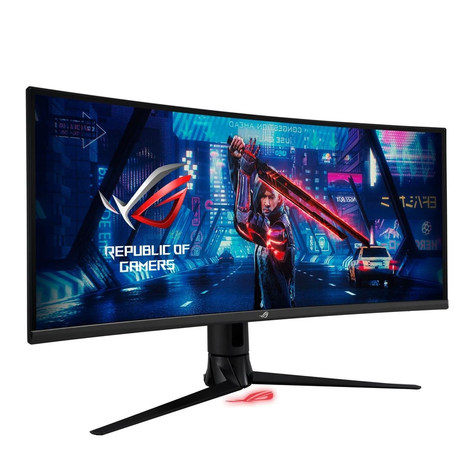 * ASUS ROG Strix XG349C 34" UWQHD Curved Gaming Monitor 180 Hz 1ms GtG G-Sync ko - Bild 2 von 4