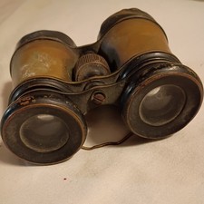 Vintage Paris Brass Binoculars Nautical