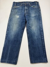 Vintage Levis 505 Jeans Mens 36x27 Blue Denim Orange Tab 20505-0217 Made In USA
