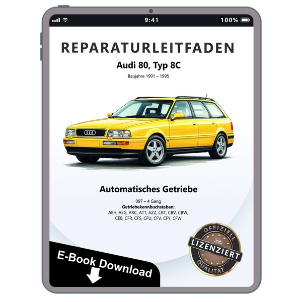 Audi 80 Typ 8C 1991-1995 4 Gang Automatikgetriebe 097 Reparaturleitfaden Ebook-image