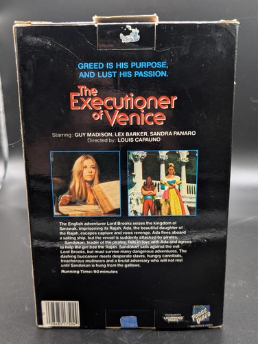 The Executioner of Venice VHS Big Box Guy Madison Lex Barker Rare - Picture 2 of 2