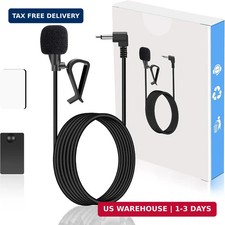 Car Stereo Microphone - 3.5mm Universal External Hands-Free Mic Compatible with
