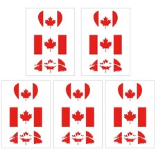 National Flag Temporary Tattoos 5 Sheets 3 Patterns Canada Flag Tattoos Canadian