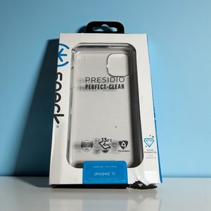 Custodia Speck Presidio Perfect-Clear Per IPhone 11 – Trasparente, Antiurto 4 Metri, Con Antibatterico Microban
