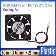12v 24v 6020 DC 2Pin Brushless Fan 6cm 60x60x25mm 60mm Computer Case Cooling Fan