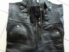 Motorrad Lederhose (Latzhose)