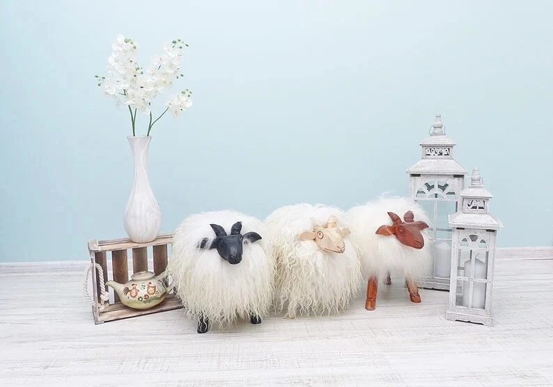 Kids Room Footstool Christmas Gift Animal Theme Nursery Decor Winter Wonderland - Image 4 of 4