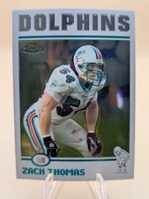 2004 Topps Chrome Zach Thomas football card #39 Miami Dolphins HOF