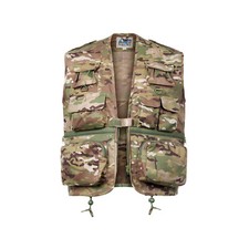 Army Vest Hiking Outdoor Work Hunting Shooting Waistcoat Fishing MTP Multi Camo