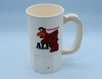 Alf Plastic Mug ''No Problem'' Alien Productions Inc. Vintage 1987 Super Mug USA