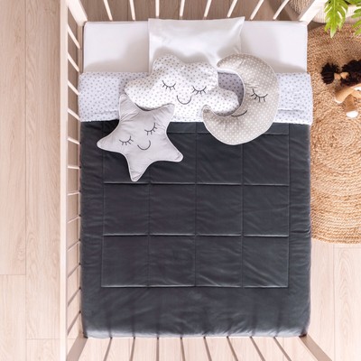 clouds and stars crib bedding