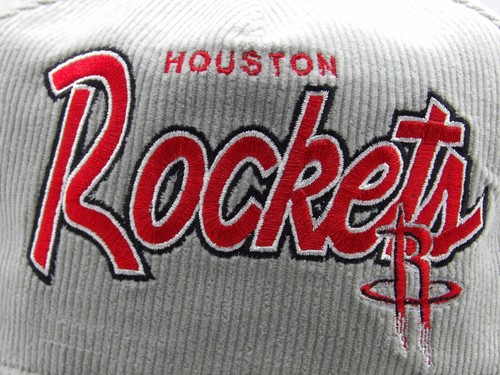 New Era The Golfer Houston Rockets Corduroy Snapback Adjustable Hat Gray - Picture 2 of 7