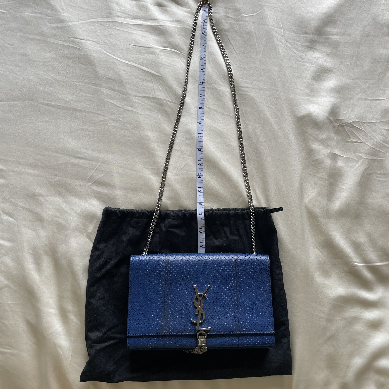 Python Yves Saint Laurent Medium Kate Monogram Ta… - image 12