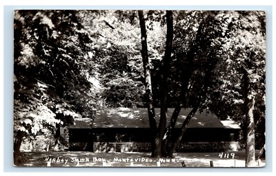 Harley Smith Park Montevideo MN Cabin St. P & Aberdeen R.P.O. Postcard F1