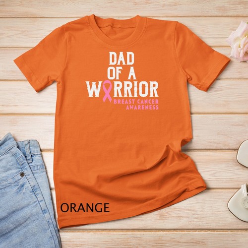 Camiseta unisex para hombre Dad Of A Warrior Apoyo a la Concientización sobre el Cáncer de Mama Hija - Imagen 9 de 15