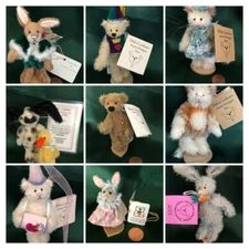ASSORTED DEB CANHAM ARTIST DESIGNS LITTLE GEM PLUSH MINIATURE BEARS - YOU CHOOSE