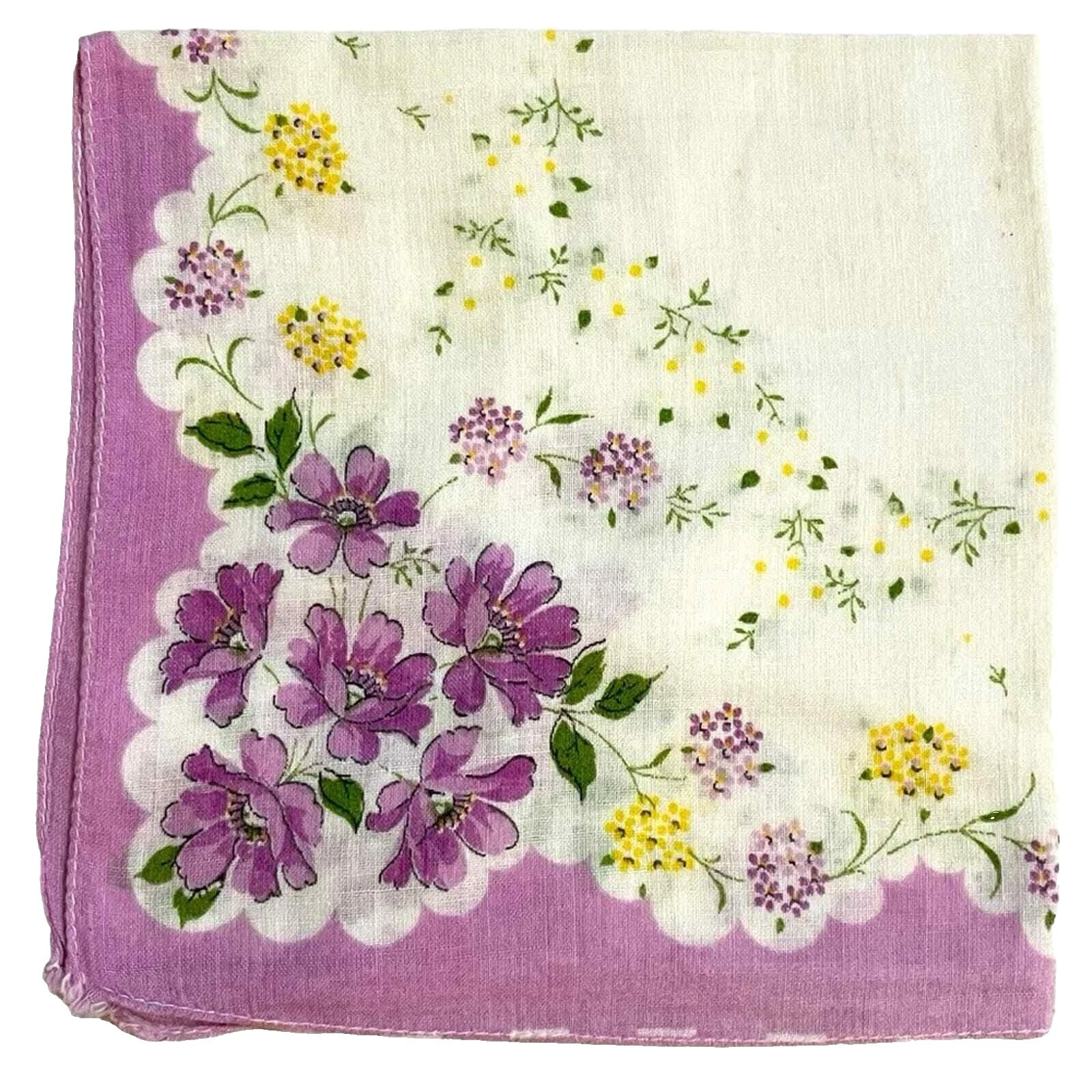 Diseñador/artista Floral todos los días Pañuelos vintage Plain & Solid