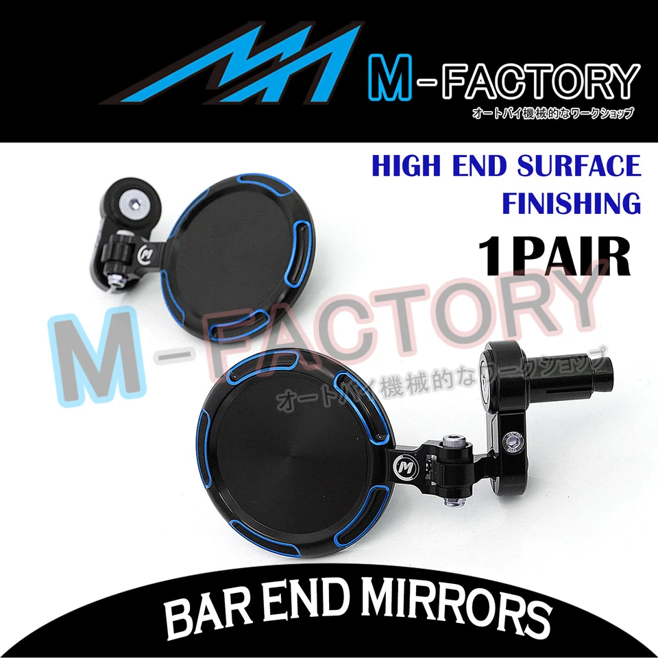 Espejos retrovisores de extremo de barra tintada sónica plegables Billet Fit Yamaha YZF R6 YZF-R1 Foto 4 de 4