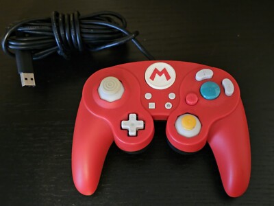 Nintendo Switch Mario Red Fight Pad Pro Classic GameCube Style Wired Controller