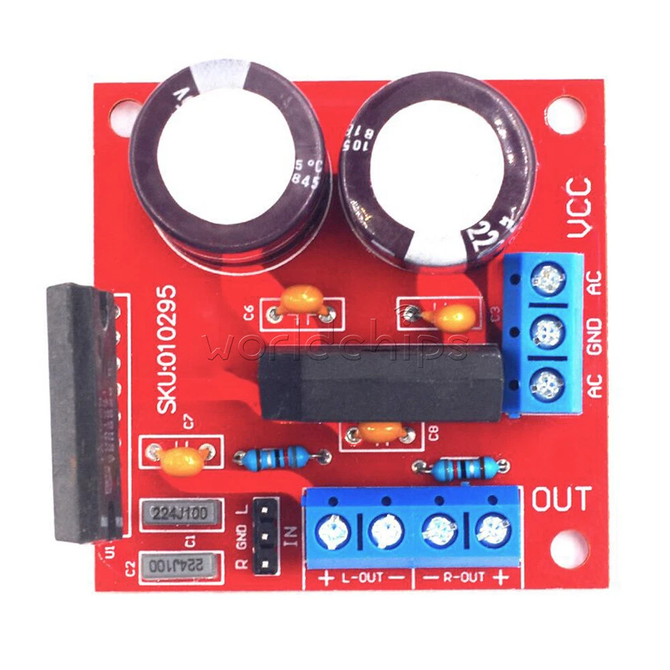 TDA1521 Power Amplifier Board 2.0 Dual-Channel 2*15W + Rectifier Filter Circuit - Image 2 of 4