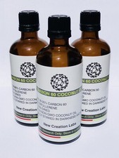 Buckminster Fullerene Carbon 60 in Organic Coconut Oil 100ml Bottle 99.95 C60