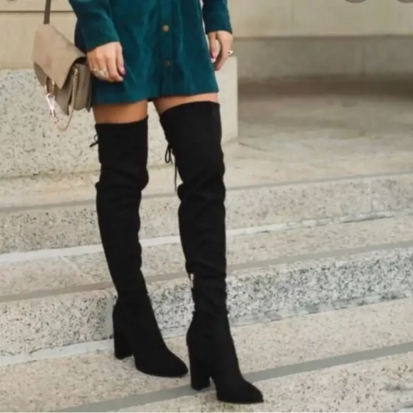 Marc fisher shop black suede boots