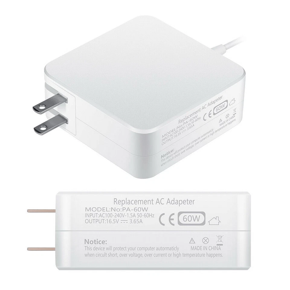 EU-Stecker Netzteil Ladegerät Adapter L/T Tip für MacBook Air & Pro Laptops iPad - Bild 4 von 4