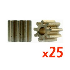 H R Racing HR402 9 Tooth Brass Pinion Gear Press Fit 25 1:24 Slot Car