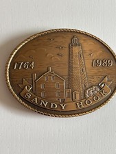 2225th Anniversary Sandy Hook Lighthouse Belt Buckle Bronze 0501
