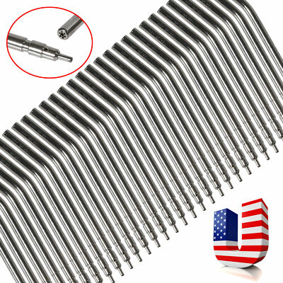 50pcs Dental Air Water Spray Triple-3 Syringe Metal Alloy Nozzles/Tips/Tubes USA