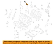 FORD OEM 07-10 Explorer Sport Trac Rear Seat Components-Bezel 6L2Z78610D72AAF