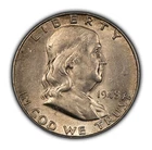 1948-D 50c Franklin Silver Half Dollar - Luster - Better Date - H3081