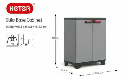 Resin Schrank Box Niedriger Schrank Für Garten Balkon Terrasse Neu