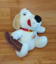 Beggin Strips Dog Plush Stuffed Advertising 11" Mascot Purina Bacon Vintage 1998