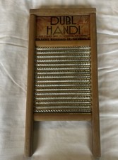 Dubl Handi Washboard Co Columbus Ohio Wash Board 18" X 8 1/2"Vintage