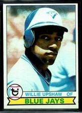 1979 TOPPS BASEBALL TORONTO BLUE JAYS WILLIE UPSHAW ROOKIE CARD RC #341 EX-MT. rookie card picture