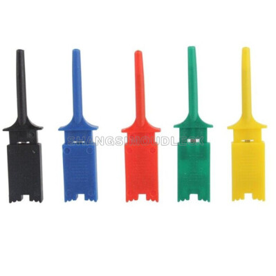 10pcs 5 Color Mini Grabber SMD IC Test Clip Hook Probe Jumper